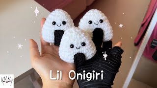 Onigiri Rice Ball Amigurumi Quick Tutorial [upl. by Ynamad635]