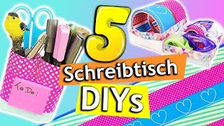 5 DIY SCHREIBTISCH MAKEOVER Ideen  Organisieren amp Dekorieren mit tesa  DIY Inspiration Werbung [upl. by Guyer]