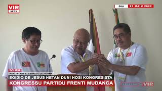 EGIDIO DE JESUS HETAN DUNI IHA KONGRESSU PARTIDU FRENTI MUDANSA [upl. by Ynnal576]