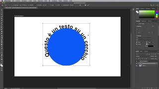 Testo su una Forma su Photoshop il Testo su Tracciato Tutorial [upl. by Rorrys644]