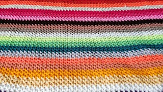 çok kolay tığ işi bebek battaniye örneği ve yapılışı babyblanket knitting crochet [upl. by Ilene358]