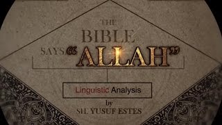 quotAllahquot Mentioned in the Bible [upl. by Thacher]