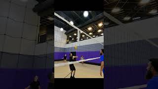 POV  backrow attack volleyball sports raybanmeta [upl. by Audrit]