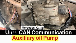 U1138 CAN communication with component Auxiliary oil pumphas a malfunction Mercedes C20 [upl. by Kruger]