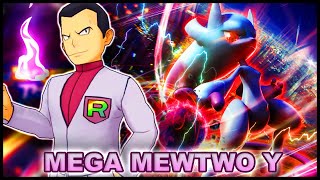 World Domination Level Power Mega Mewtwo Y amp Giovanni Showcase  Pokemon Masters EX [upl. by Swenson15]