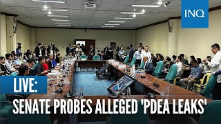 LIVE Senate probes alleged PDEA leaks [upl. by Roldan]