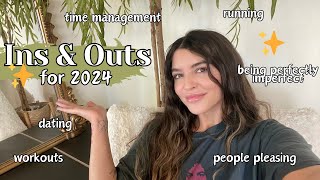 Ins amp Outs for 2024  dating running perfectly imperfect  vlog [upl. by Enelehcim]