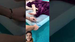 funny prank cutting the bed 😝😂🤣🤣🤯🤯👻 funny prank revenge lucasandmarcus [upl. by Maida]