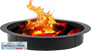 VEVOR Fire Pit Ring 42Inch Outer36Inch Inner Diameter Fire Pit Insert 30mm Review [upl. by Gilbertine]