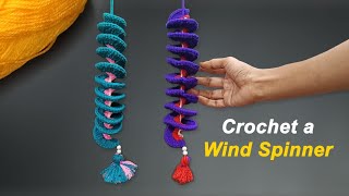 Crochet a Wind Spinner  Tutorial [upl. by Herrle]