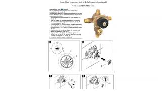 How to adjust temperature limit on Grohe Pressure Balance VavleI [upl. by Frodi]