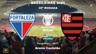 FORTALEZA x FLAMENGO  BRASILEIRÃO 2024  35ª RODADA  Gameplay 4K 60 FPS [upl. by Ordnasil]