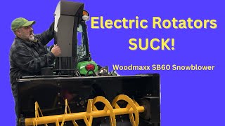 The Woodmaxx Snowblower Electric Chute Rotator is a TERRIBLE IDEA [upl. by Mullen]