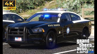 Playing GTA 5 As A POLICE OFFICER Highway Patrol FHP GTA 5 Lspdfr Mod 4K [upl. by Thistle]