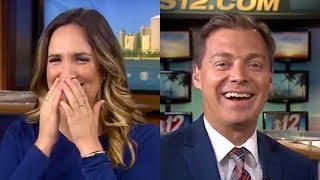 News Anchors Cant Stop Laughing At Tech Blooper [upl. by Michaud]