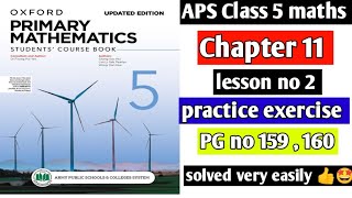 Chapter 11  Practice exercise  lesson no 2  Oxford primary mathematics book 5 updated edition [upl. by Battat]