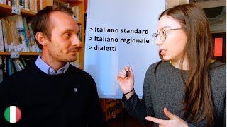 Italian conversation do students of Italian have to learn dialects subtitled [upl. by Elicec]