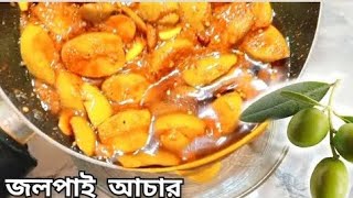 রোদে শুকানোর ঝামেলা ছাড়া জলপাইয়ের টকঝালমিষ্টি আচারের রেসিপি।Tok Jhal Misti Jolpai Achar Recipe [upl. by Ecinreb236]