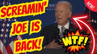 Joe Biden GAFFES Today and SCREAMS WILDLY at Economic Club funny [upl. by Burn167]