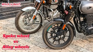 Spoke wheels Vs Alloys wheels which is better [upl. by Trimmer]