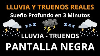 PANTALLA NEGRA SIN ANUNCIOS 🌧 Lluvia Relajante Para Dormir 🌧 Cuerpo Mientras Duermes [upl. by Asum]