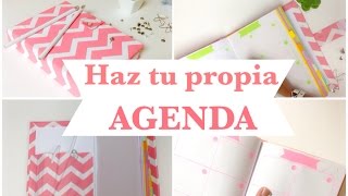 Como hacer una AGENDA  ó libretaencuadernado básico [upl. by Htebasil]