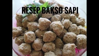 RESEP BIKIN PENTOL BAKSO SAPI  cara membuat bakso yang enak  homemade bakso sehat [upl. by Lertram]