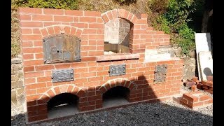 Brick BBQ stove and oven summer projekt pt5 [upl. by Zetes103]