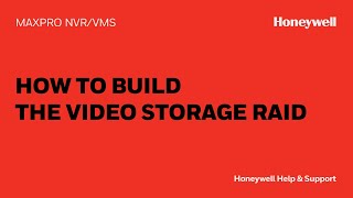 How to Build the Video Storage RAID on a MAXPRO® NVR PE REV C [upl. by Storm]