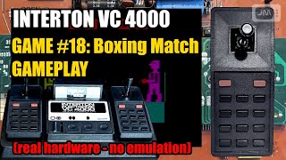 Interton VC 4000 Game 18 Boxing match Boxkampf Gameplay real hardware  no emulation [upl. by Ayanet]