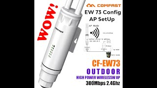 COMFAST EW73 AP CONFIG 2022 SetUp Tagalog [upl. by Ahsed]