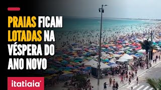 RÉVEILLON PRAIAS DO BRASIL FICAM LOTADAS NA VÉSPERA DO ANO NOVO [upl. by Elbert]