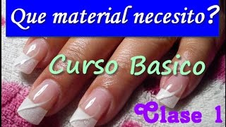 CURSO BASICO UÑAS DE ACRILICO PASO A PASO CLASE 1 [upl. by Megdal2]