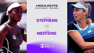 Sloane Stephens vs Elise Mertens  2023 San Diego Round 1  WTA Match Highlights [upl. by Persons781]