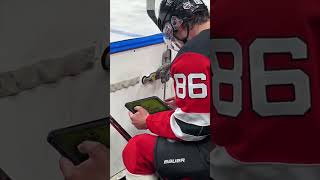 Jack Hughes playing Clash of Clans mid game 😭 [upl. by Aratahs]