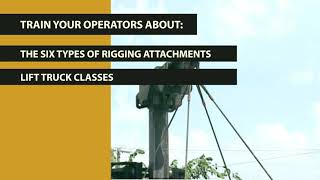 Forklift Rigging Attachments DVD Video [upl. by Lethia]