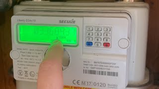 How to get a meter reading on a Secure Liberty EG4 v10 gas meter [upl. by Debee]