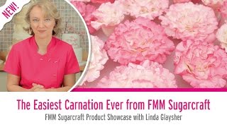 The Easiest Carnation Ever from FMM Sugarcraft [upl. by Hallvard]