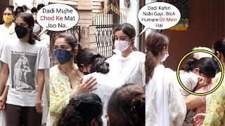 Ananya Pandey Consoling Little Sister Rysa Pandey Crying Unstoppably At Grandmother FuneraI [upl. by Augusto]