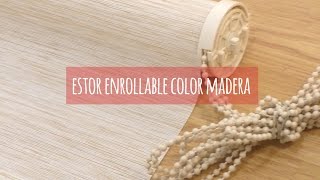 Instalación de estor enrollable color madera al techo [upl. by Roseanna]