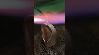 How to make a signet ring in 60 seconds jewelrymaking howtomakejewellery signetring shorts [upl. by Kushner]