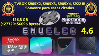 Emuelec Parceiros 46  128GB  TVBOX Amilogic com DTB S905X3 pode trocar para DTB S905X4 ou S922X [upl. by Olethea]