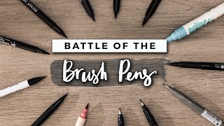 Which Brush Pen is the Best  STATIONERY SHOWDOWN [upl. by Eartha968]