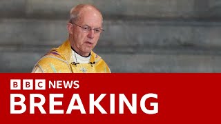 Archbishop of Canterbury resigns over Church of England abuse scandal  BBC News [upl. by Ecinnaj423]