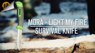 Light My Fire amp Mora Swedish Fireknife  Bushcraft Knife  Field Review [upl. by Aihsila]