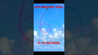 60th Anniversary break by Red Arrows at Wales Airshow Swansea anniversary redarrows walesairshow [upl. by Oap251]