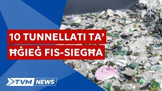 Linja ġdida talWasteServ tipproċessa 52000 flixkun fissiegħa [upl. by Aehr]