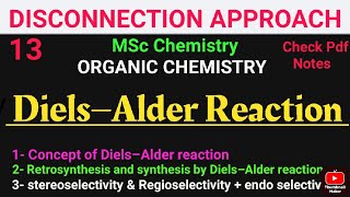 DielsAlder Reaction Concept  Retrosynthesis amp synthesis mscchemistrynotes disconnection notes [upl. by Verene]