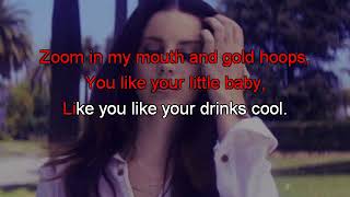 Lana Del Rey Florida Kilos Karaoke [upl. by Thorlie]