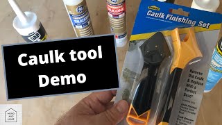 Homax Caulk tool demonstrationHomax 586006 [upl. by Somisareg]